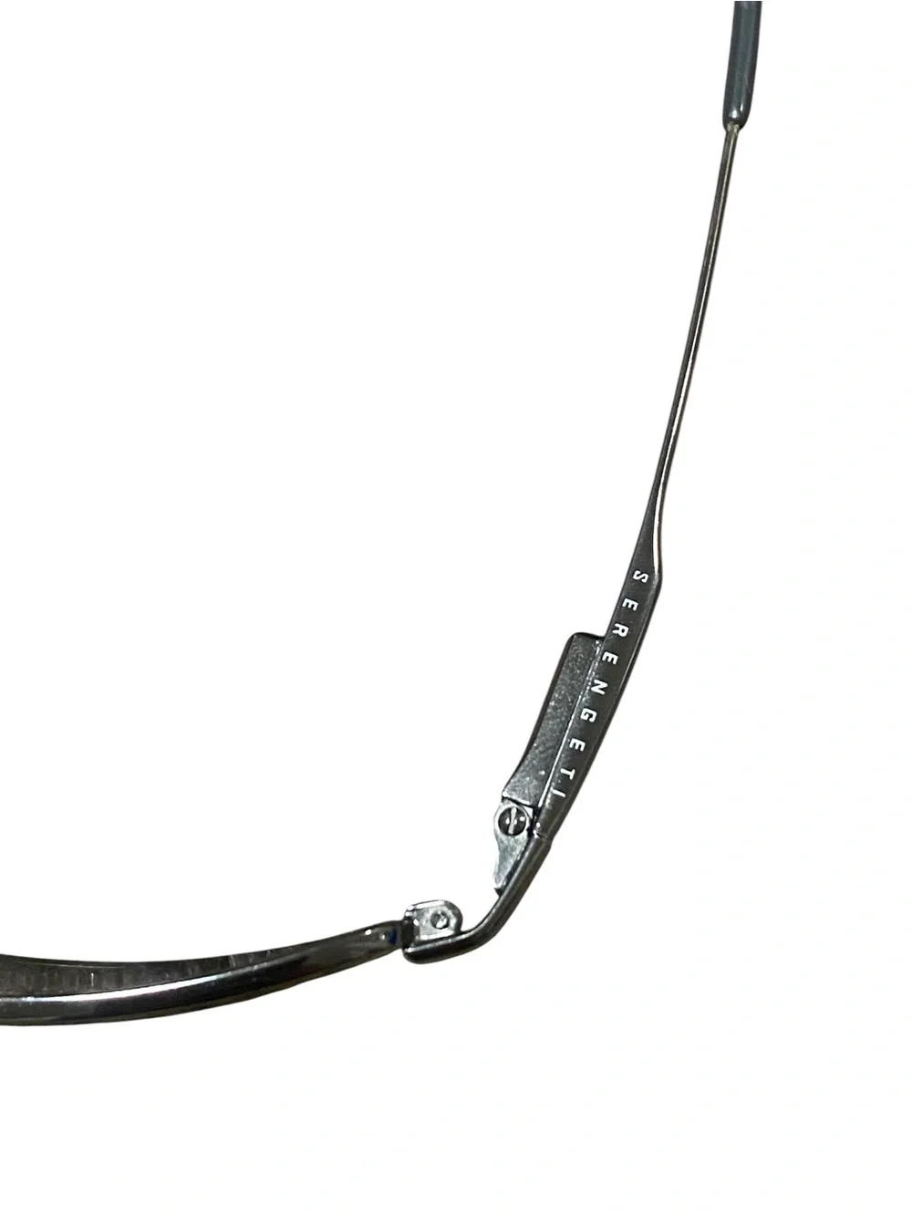 Serengeti Prato rectangular gunmetal metal frame sunglasses
